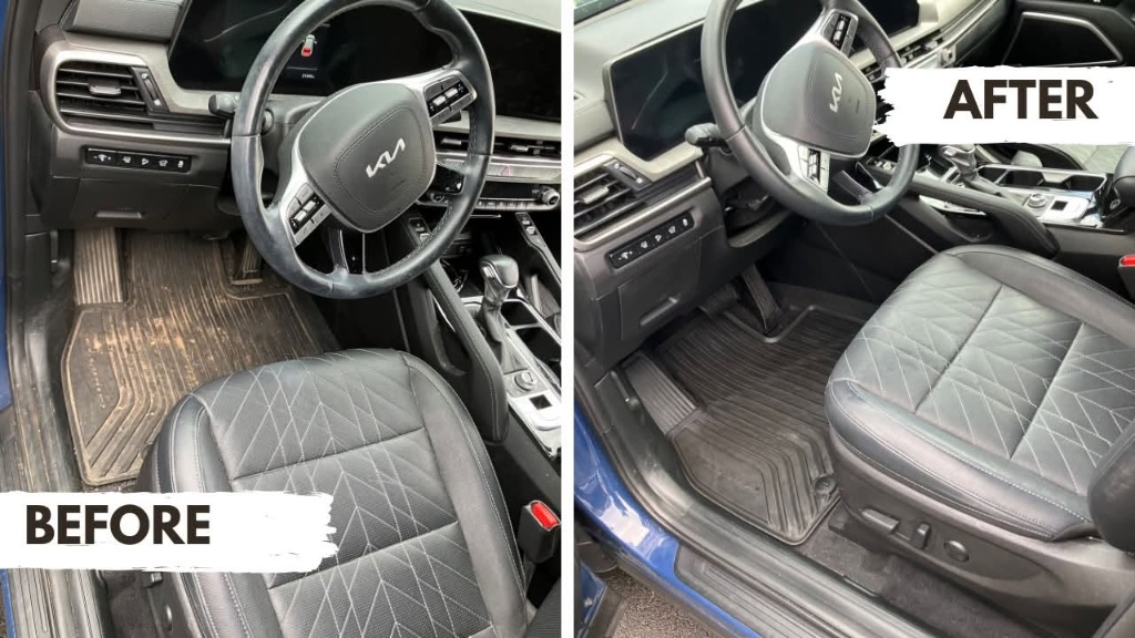 Zack's Auto Detailing - SUV Driver Cockpit & Floor Liner Detail